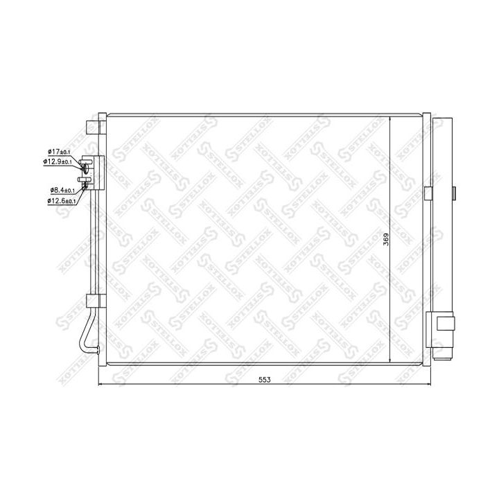Kondensatorius, oro kondicionierius STELLOX 10-45714-SX