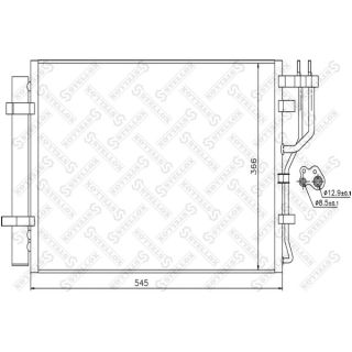 Kondensatorius, oro kondicionierius STELLOX 10-45720-SX