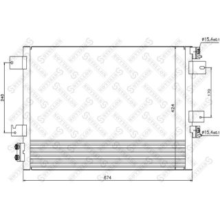 Kondensatorius, oro kondicionierius STELLOX 10-45727-SX