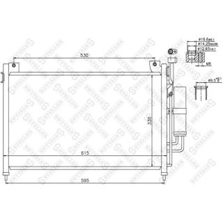 Kondensatorius, oro kondicionierius STELLOX 10-45730-SX