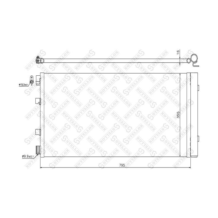 Kondensatorius, oro kondicionierius STELLOX 10-45737-SX