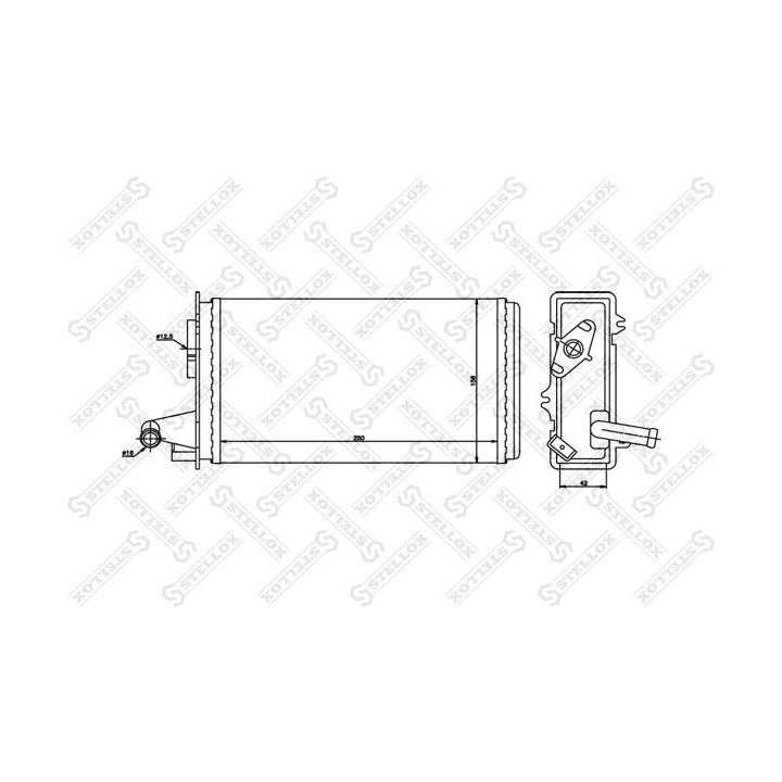 šilumokaitis, salono šildymas STELLOX 10-35006-SX
