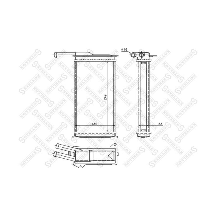 šilumokaitis, salono šildymas STELLOX 10-35009-SX
