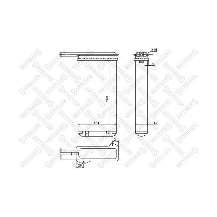 šilumokaitis, salono šildymas STELLOX 10-35022-SX