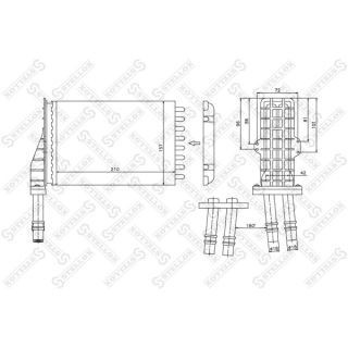 šilumokaitis, salono šildymas STELLOX 10-35026-SX