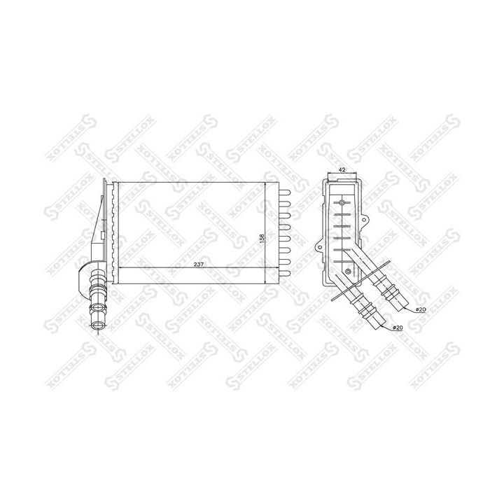 šilumokaitis, salono šildymas STELLOX 10-35043-SX