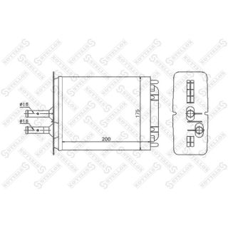 šilumokaitis, salono šildymas STELLOX 10-35053-SX