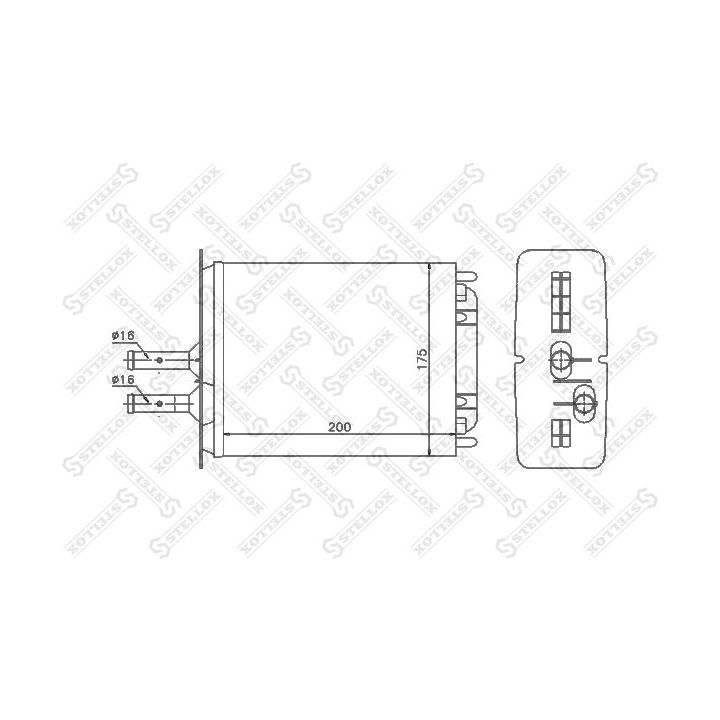 šilumokaitis, salono šildymas STELLOX 10-35053-SX