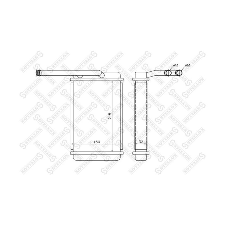šilumokaitis, salono šildymas STELLOX 10-35054-SX