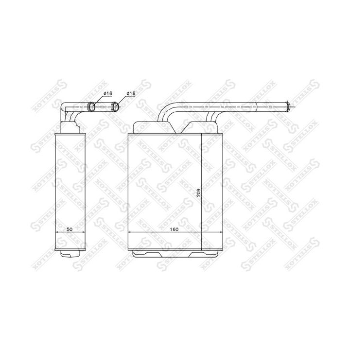 šilumokaitis, salono šildymas STELLOX 10-35060-SX