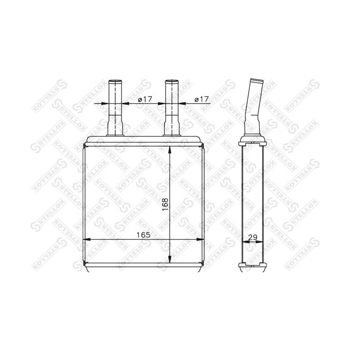 šilumokaitis, salono šildymas STELLOX 10-35072-SX