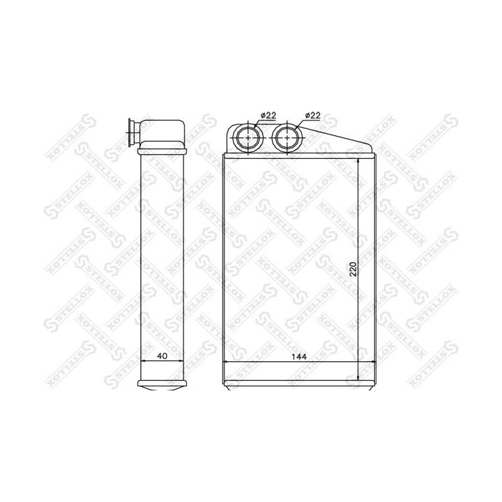 šilumokaitis, salono šildymas STELLOX 10-35097-SX