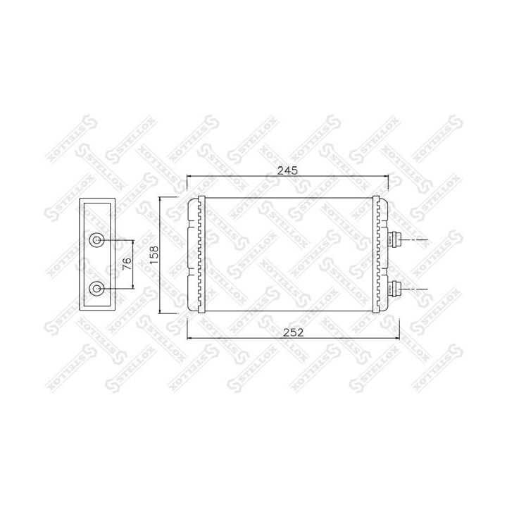 šilumokaitis, salono šildymas STELLOX 10-35118-SX