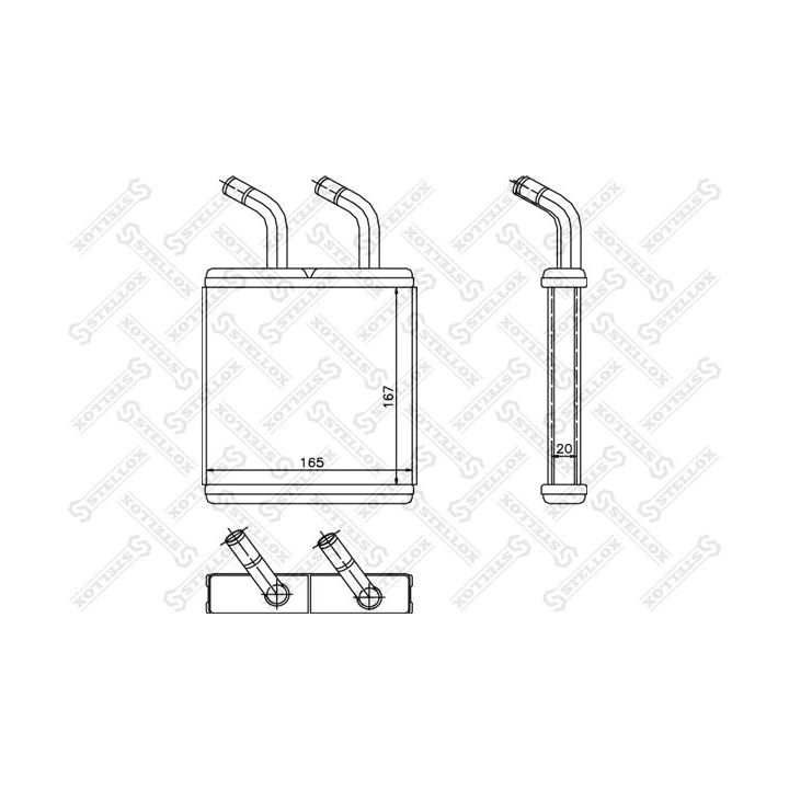 šilumokaitis, salono šildymas STELLOX 10-35123-SX