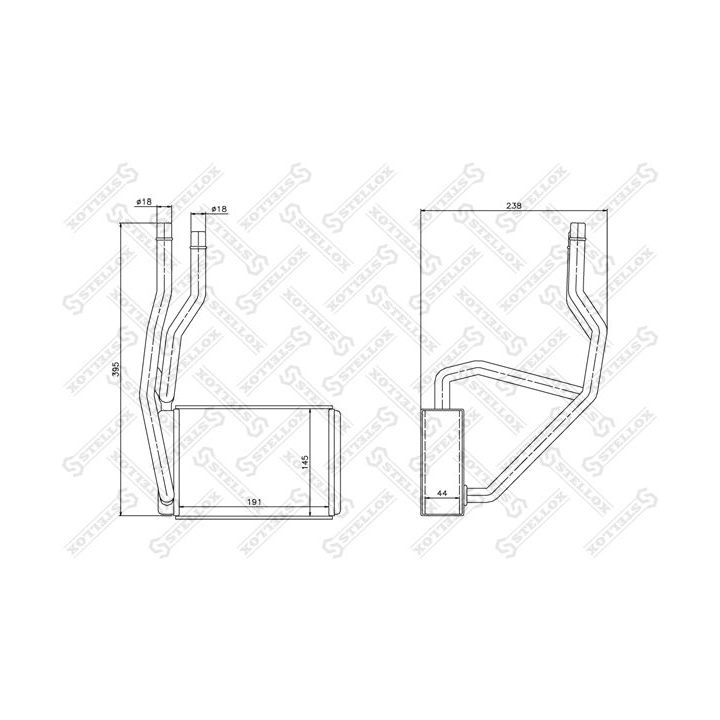 šilumokaitis, salono šildymas STELLOX 10-35132-SX
