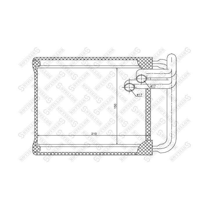 šilumokaitis, salono šildymas STELLOX 10-35147-SX