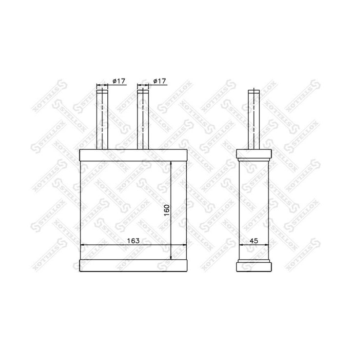šilumokaitis, salono šildymas STELLOX 10-35189-SX