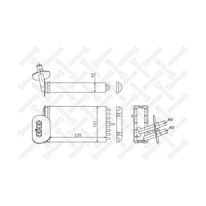 šilumokaitis, salono šildymas STELLOX 10-35198-SX