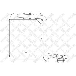 šilumokaitis, salono šildymas STELLOX 10-35231-SX