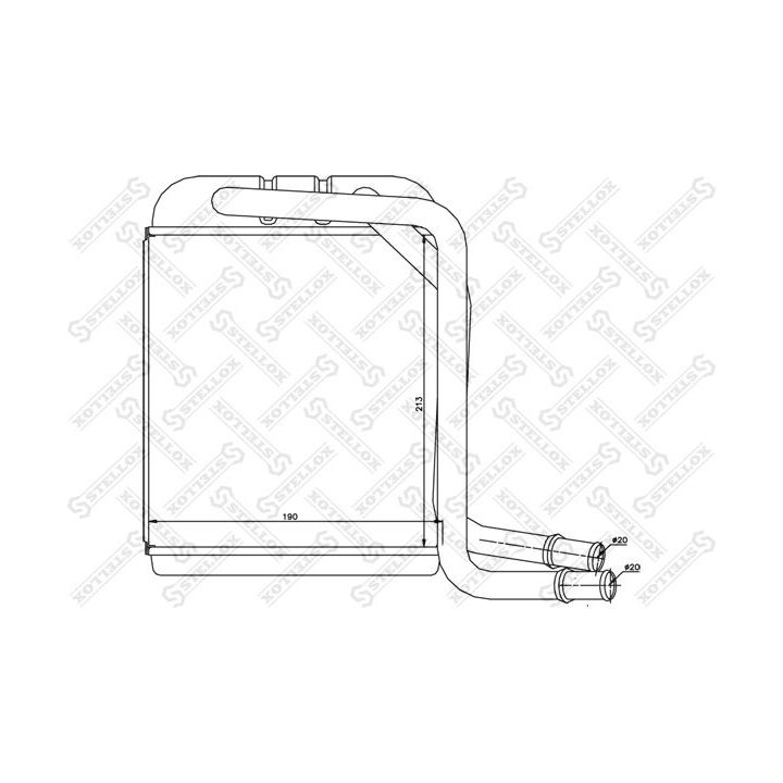 šilumokaitis, salono šildymas STELLOX 10-35231-SX