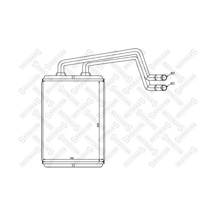šilumokaitis, salono šildymas STELLOX 82-05017-SX