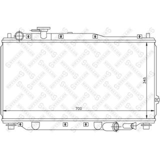 Radiatorius, variklio aušinimas STELLOX 10-25135-SX