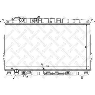 Radiatorius, variklio aušinimas STELLOX 10-25187-SX