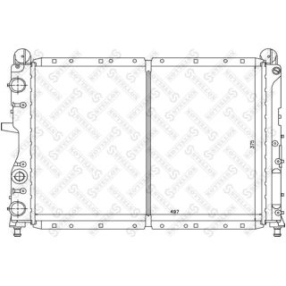 Radiatorius, variklio aušinimas STELLOX 10-25211-SX