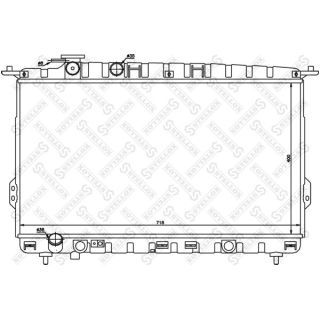 Radiatorius, variklio aušinimas STELLOX 10-25344-SX