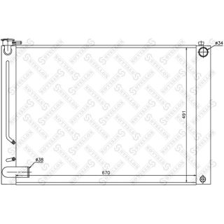 Radiatorius, variklio aušinimas STELLOX 10-25363-SX
