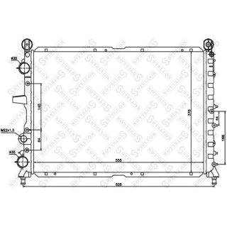 Radiatorius, variklio aušinimas STELLOX 10-25483-SX