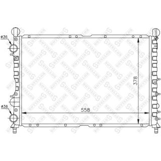 Radiatorius, variklio aušinimas STELLOX 10-25486-SX