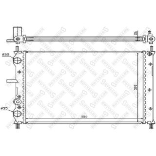 Radiatorius, variklio aušinimas STELLOX 10-25738-SX