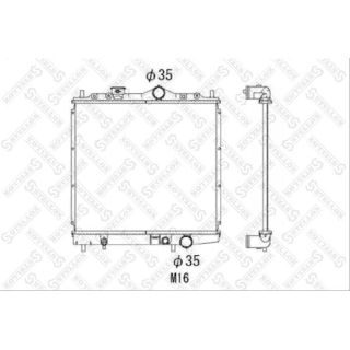 Radiatorius, variklio aušinimas STELLOX 10-25941-SX