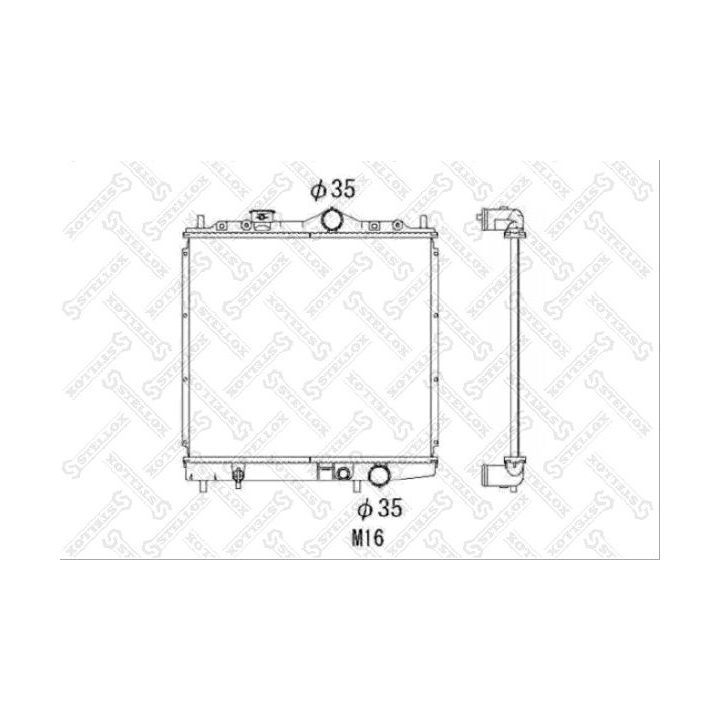 Radiatorius, variklio aušinimas STELLOX 10-25941-SX
