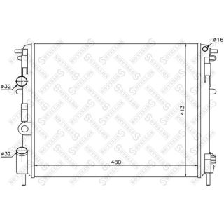 Radiatorius, variklio aušinimas STELLOX 10-26178-SX