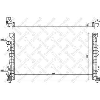 Radiatorius, variklio aušinimas STELLOX 10-26180-SX