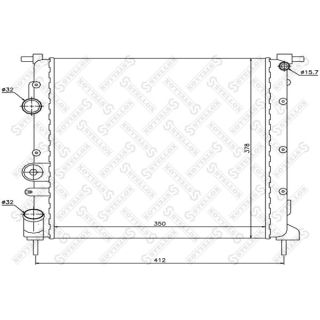 Radiatorius, variklio aušinimas STELLOX 10-26183-SX