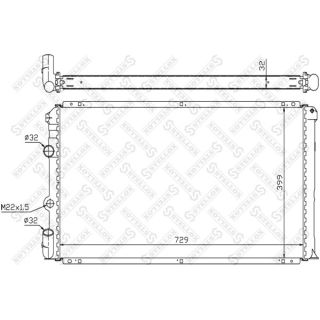 Radiatorius, variklio aušinimas STELLOX 10-26208-SX
