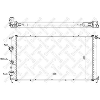 Radiatorius, variklio aušinimas STELLOX 10-26216-SX