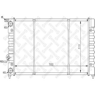 Radiatorius, variklio aušinimas STELLOX 10-26220-SX