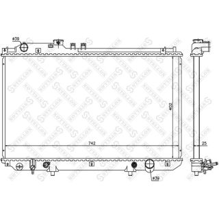 Radiatorius, variklio aušinimas STELLOX 10-26316-SX