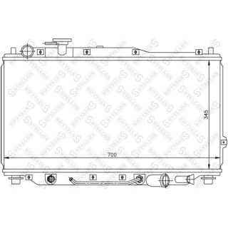 Radiatorius, variklio aušinimas STELLOX 10-26469-SX
