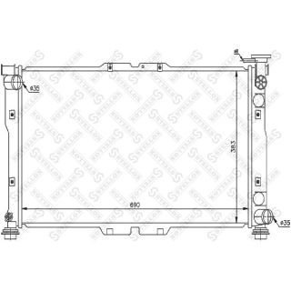 Radiatorius, variklio aušinimas STELLOX 10-26473-SX