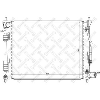 Radiatorius, variklio aušinimas STELLOX 10-26518-SX