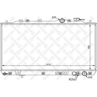 Radiatorius, variklio aušinimas STELLOX 10-26525-SX
