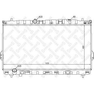 Radiatorius, variklio aušinimas STELLOX 10-26537-SX