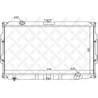 Radiatorius, variklio aušinimas STELLOX 10-26541-SX