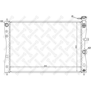 Radiatorius, variklio aušinimas STELLOX 10-26695-SX