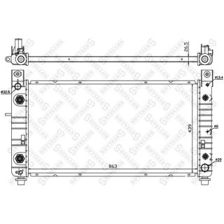 Radiatorius, variklio aušinimas STELLOX 10-26736-SX